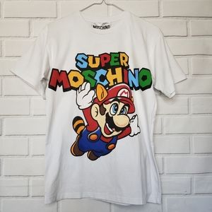MOSCHINO COUTURE! Flying Mario Tshirt Short Sleev